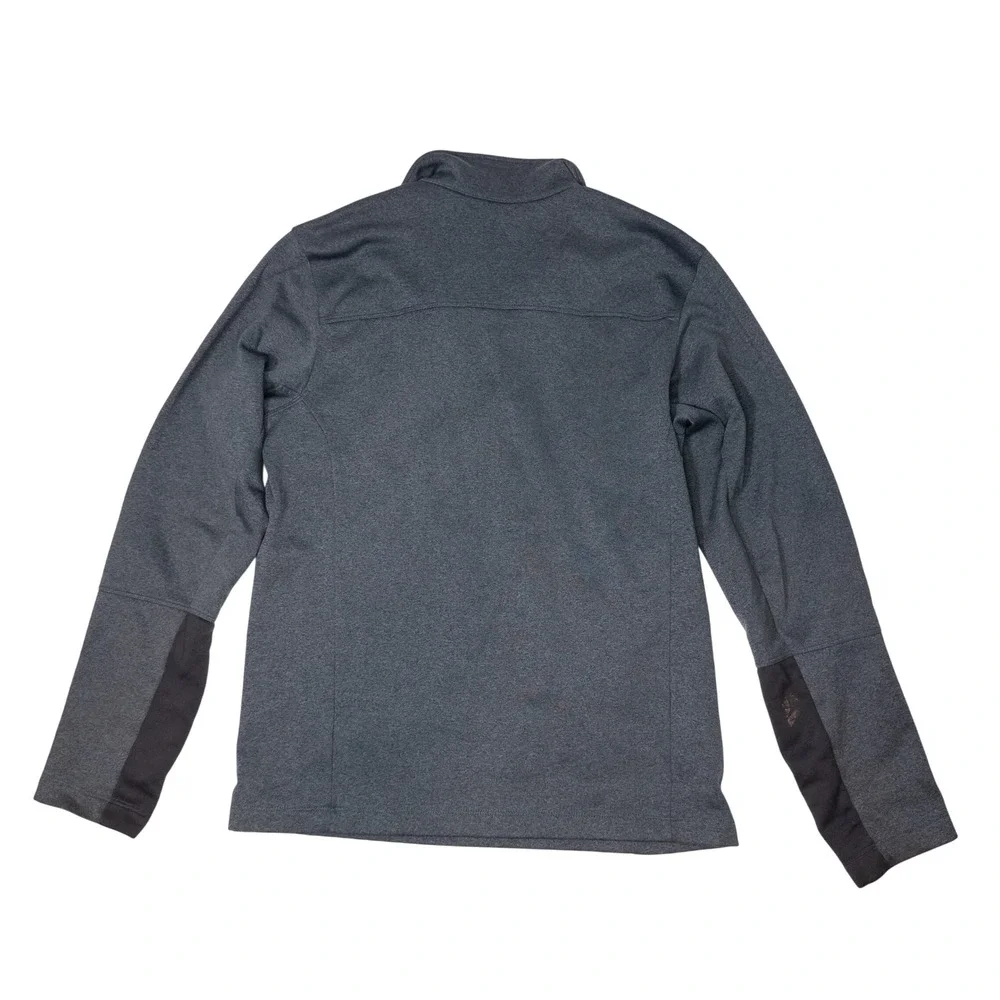 The North Face Pullover Men Small Gray Quarter Zip Fleece Chest Pocket